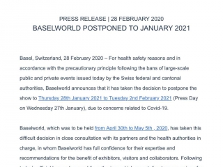 2020的巴塞尔表展宣布延期，真的会就此衰落？