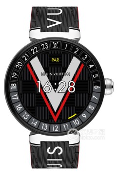 路易威登智能腕表系列Tambour Horizon 哑光黑钢智能腕表