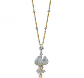 蒂芙尼SCHLUMBERGER™高级珠宝花朵造型吊坠项链