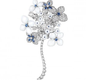 CHAUMET JARDINS花园Hortensia 绣球花“花园”高级珠宝082869 胸针