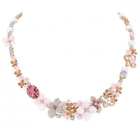 CHAUMET JARDINS花园Hortensia 绣球花“花园”高级珠宝082463项链