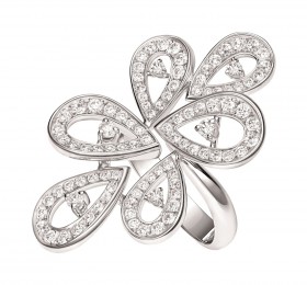 万宝龙摩纳哥格蕾丝王妃系列瑰丽珠宝玫瑰花瓣系列戒指戒指
