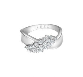 ENZO周年纪念时尚群镶18K白金钻石戒指戒指