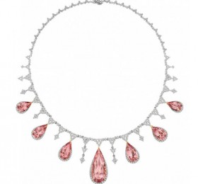 ENZO HIGH JEWELRY 高级珠宝系列18K白金镶摩根石及钻石项链项链