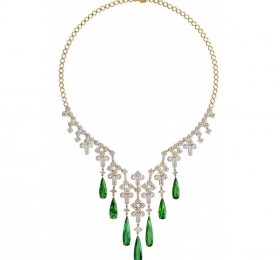 ENZO HIGH JEWELRY 高级珠宝系列18K黄金镶绿碧玺及钻石项链项链