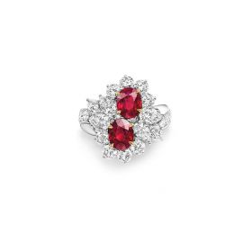 海瑞温斯顿INCREDIBLES高级珠宝系列高级红宝石戒指戒指