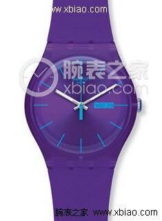 浓郁紫色 Swatch斯沃琪SUOV702手表推荐